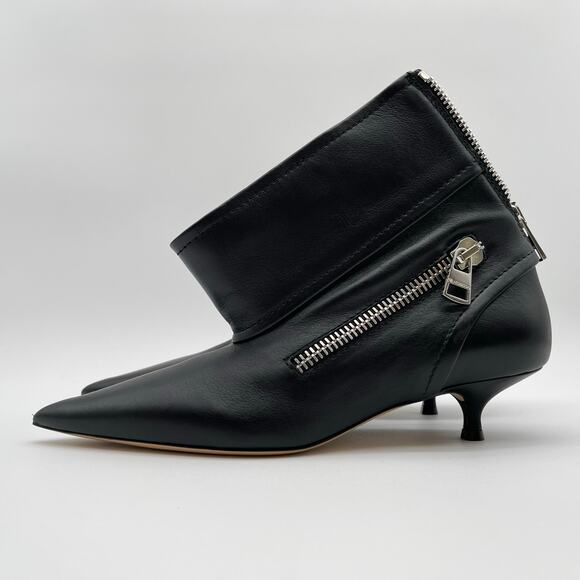 JW Anderson | $950 NIB Biker Kitten Heel Boot Black Pointed Toe Bootie 36 / US 6 - Picture 4 of 12